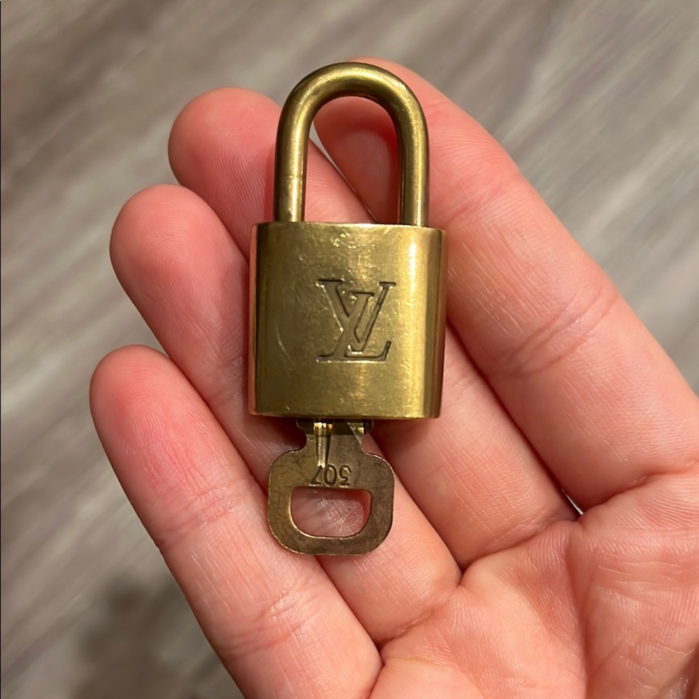 Louis Vuitton Brass Padlock with Key